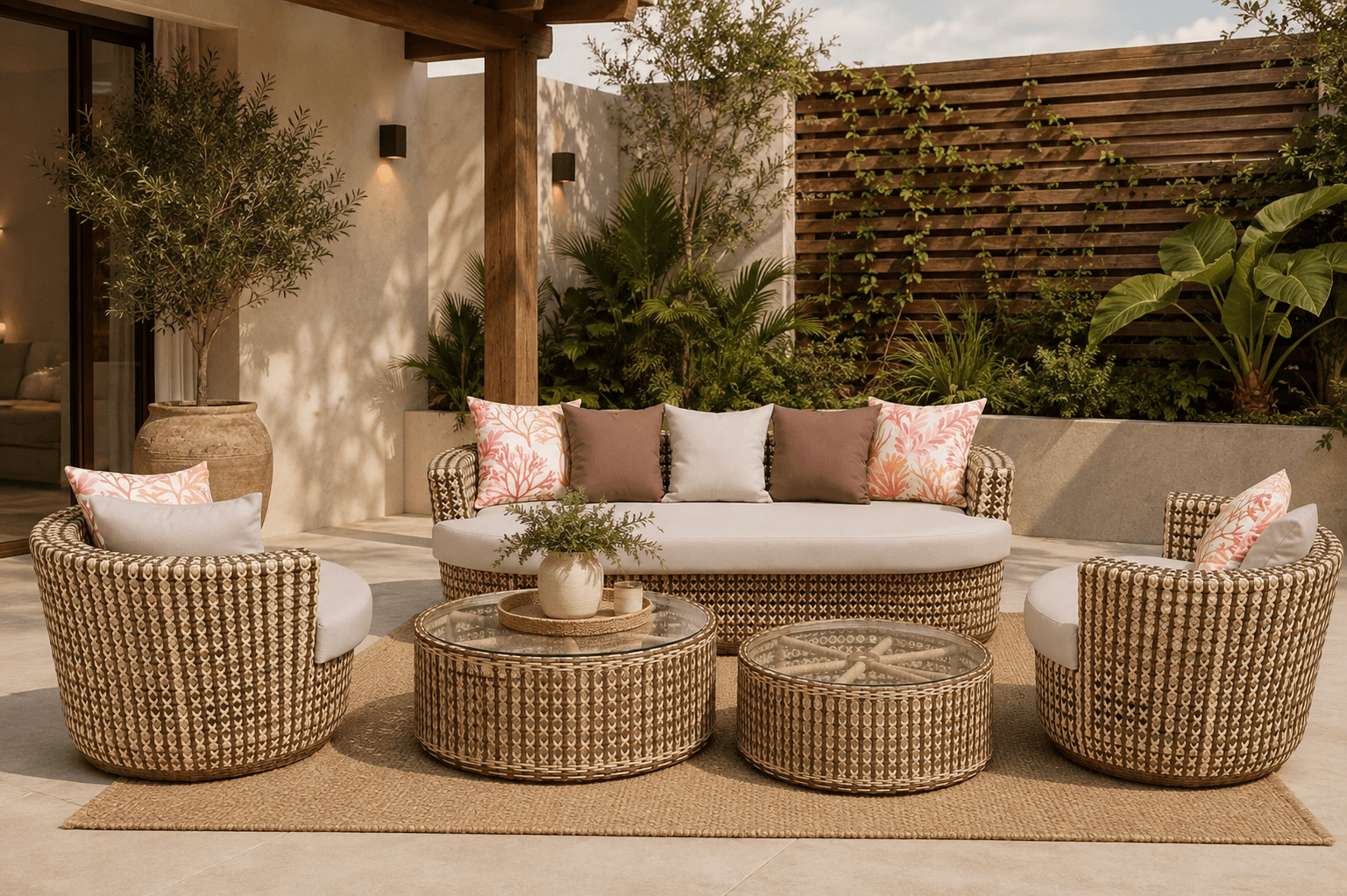 Outdoor furniture for terrace and pool